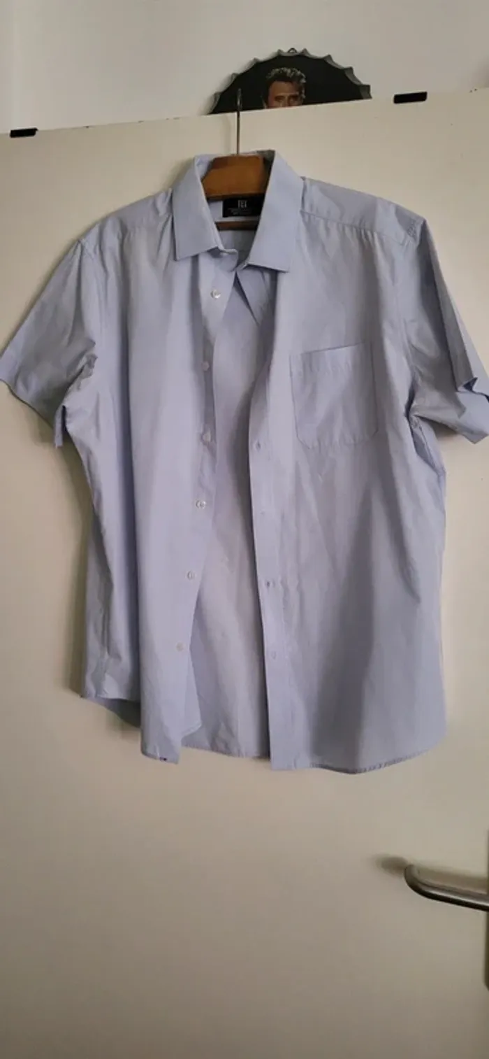 Chemise homme bleu - photo numéro 7