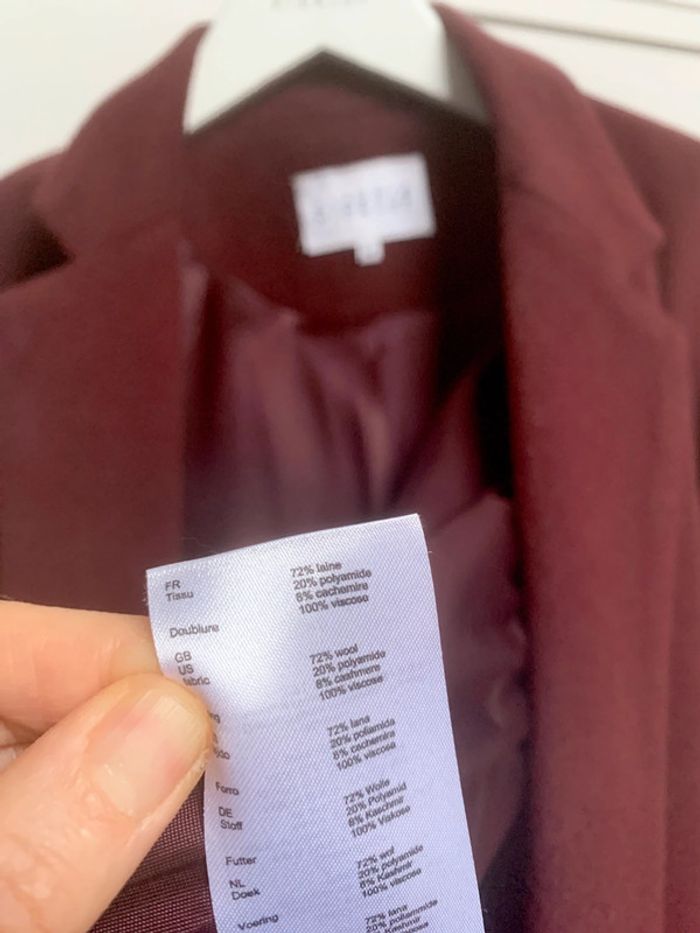 Très beau manteau Claudie Pierlot Paris | en laine & cachemire | taille 40 - photo numéro 7