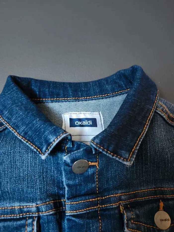 Veste en jean garçon boutons pressions okaidi garçon - photo numéro 2
