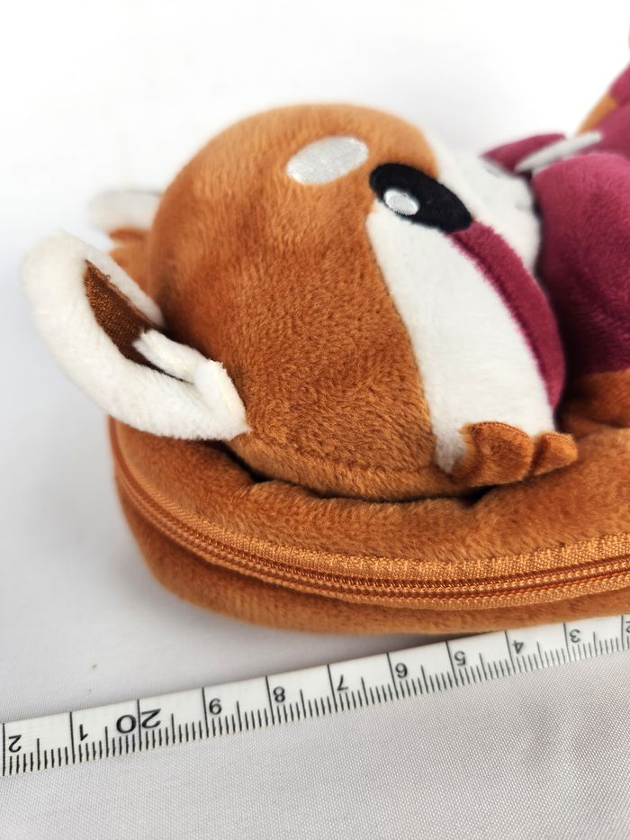 Trousse Peluche Panda Roux Corimori Kawaii / Sac à Crayons - photo numéro 5