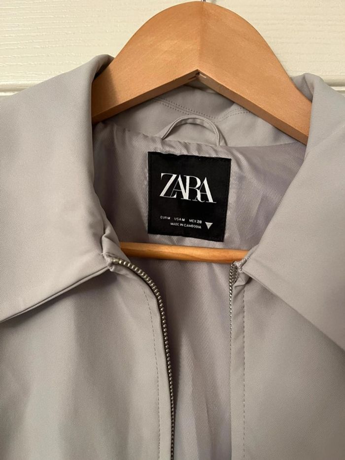 Veste coupe vent grise Zara taille M - photo numéro 2