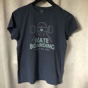 T-shirt bleu skate 12 ans Kiabi