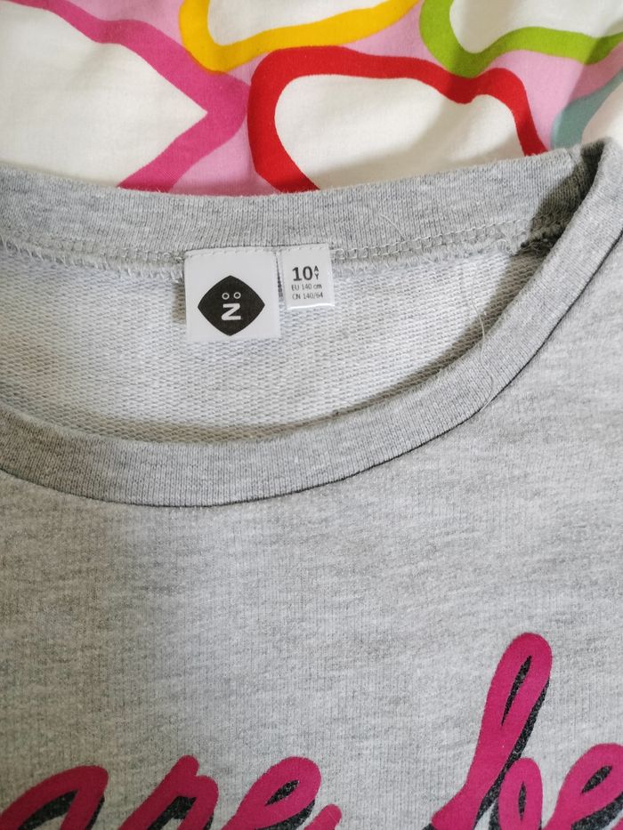 Sweat fille gris - photo numéro 2