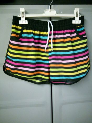 Short rayé multicolore 42/44