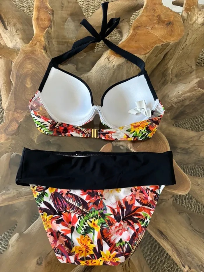 Maillot de bain 2 pièces Aubade fleurs 36 - photo numéro 2