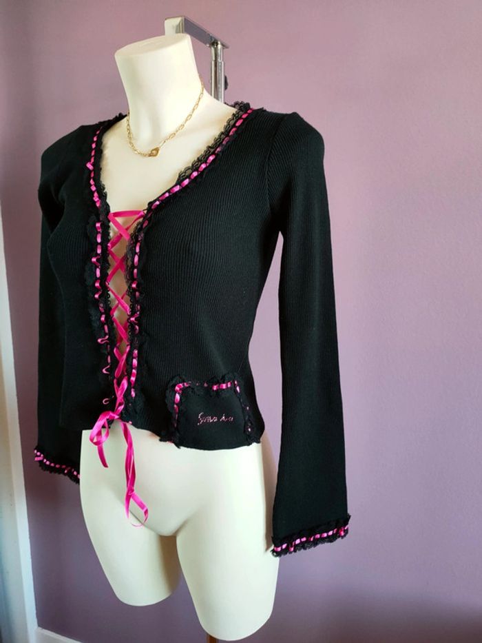 Pull corset vintage laçage Y2k - photo numéro 9