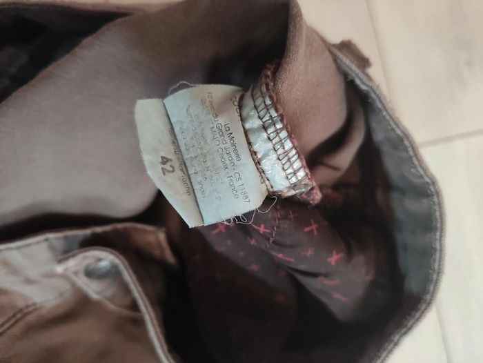 Jupe jean marron femme cache cache taille 42 - photo numéro 4