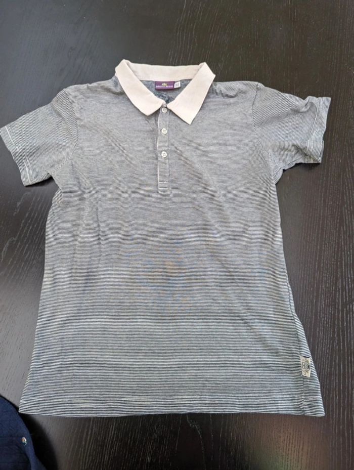 Polo rayé sergent major 10 ans