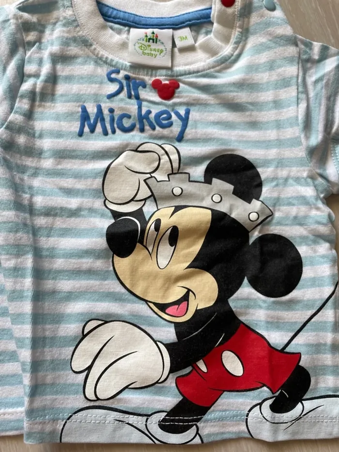 Ensemble été Mickey Disney 3 mois - photo numéro 3