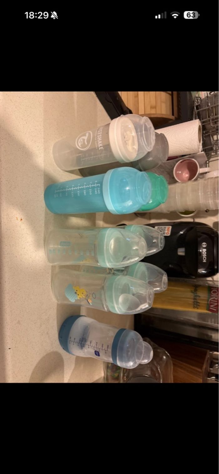 Lot de 9 biberon 270ml 3 marques - photo numéro 3