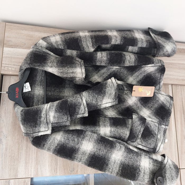 Veste destructurée laine grise neuve