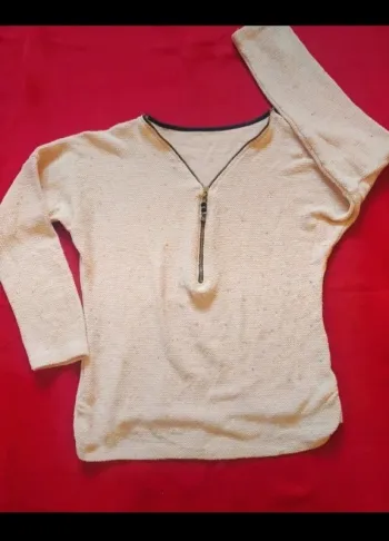 Pull fluide extensible  saumon rosé