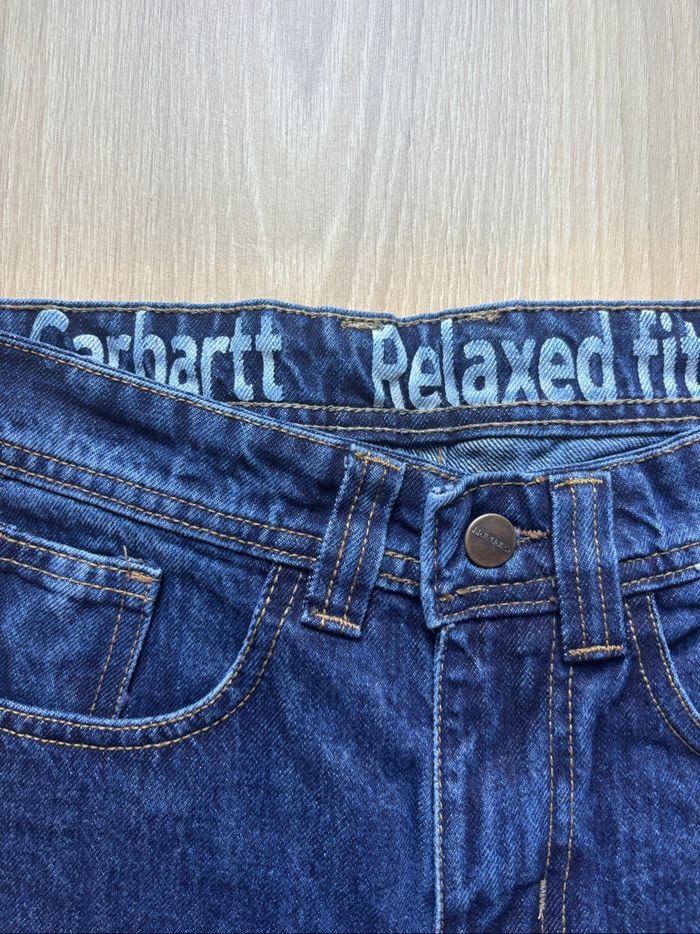 Short Carhartt Single Knee Rework Bleu Marine S / 30 - photo numéro 3