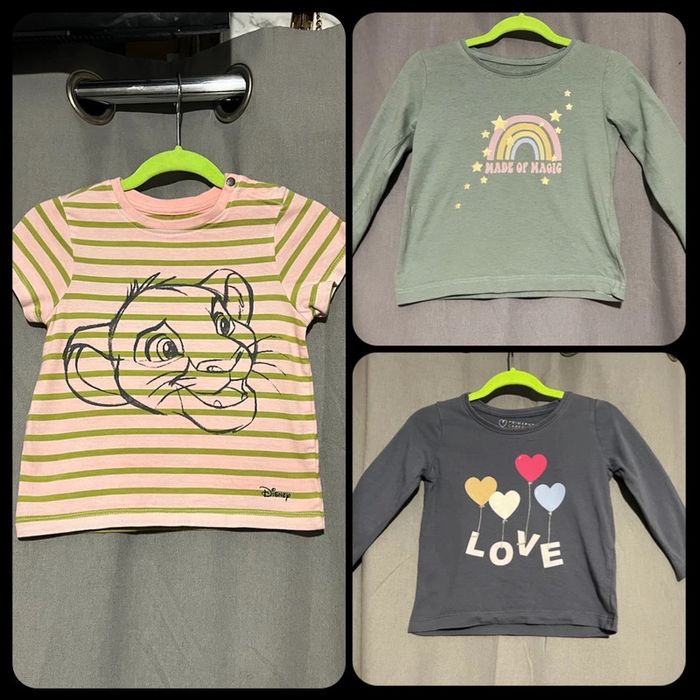 Lot t-shirt fille 2/3 ans excellent état