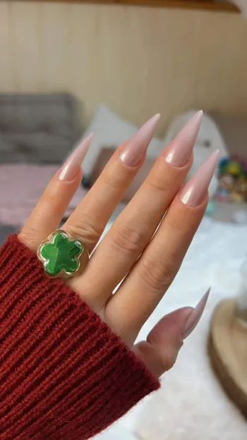 Bague fleur verte XS 🍀