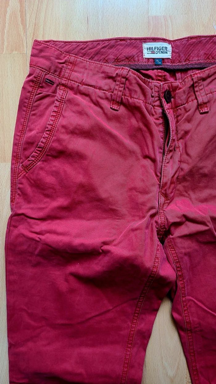 Pantalon chino rouge Tommy Hilfiger W30 L34 - photo numéro 4