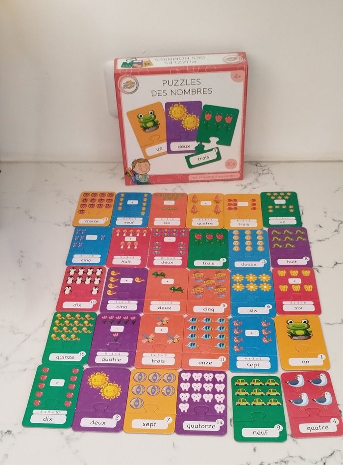 Jeu puzzle des nombres