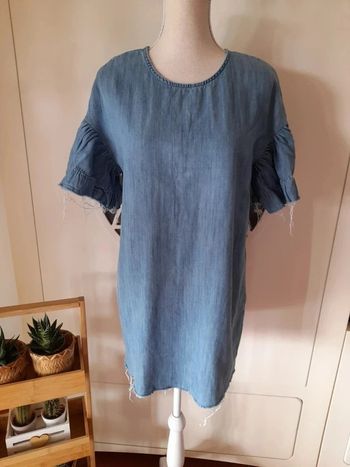 Vestido vaquero desflecado