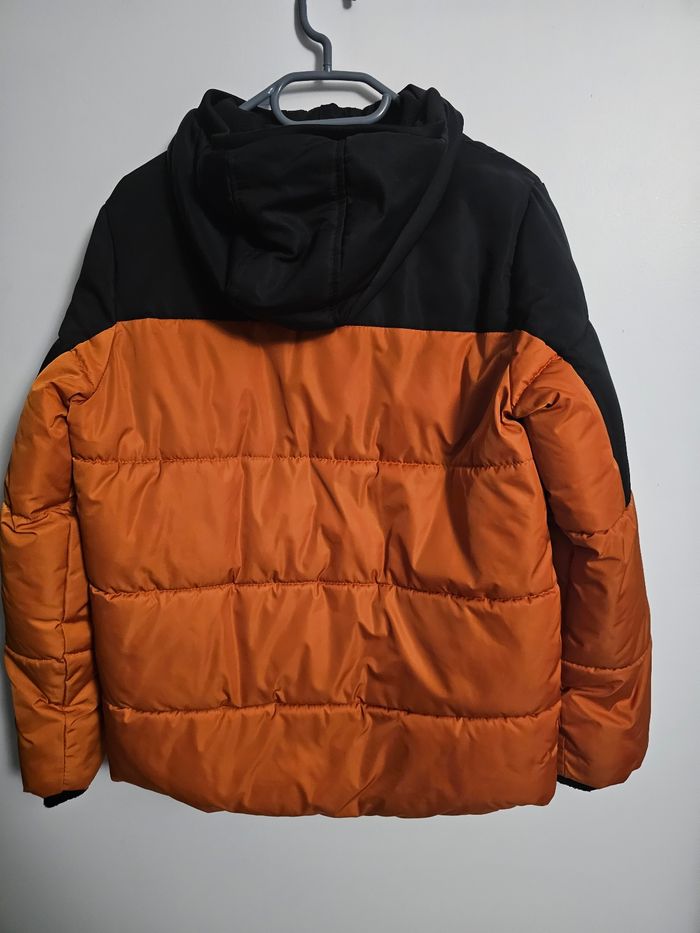 Doudoune orange et noir  12ans 13ans chaude - photo numéro 2