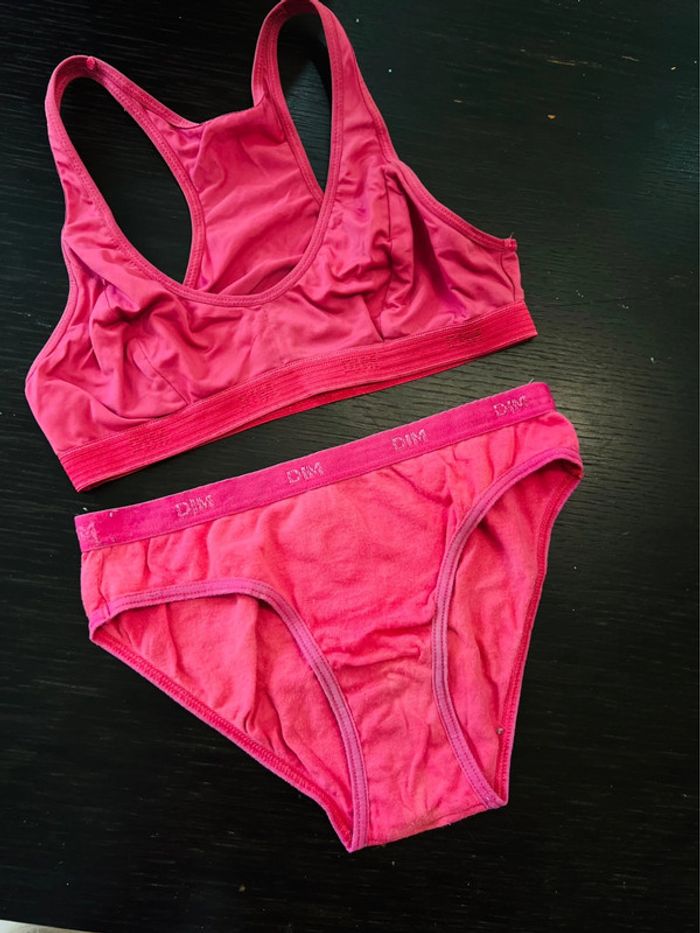 Ensemble Dim - brassière et culotte 14 ans