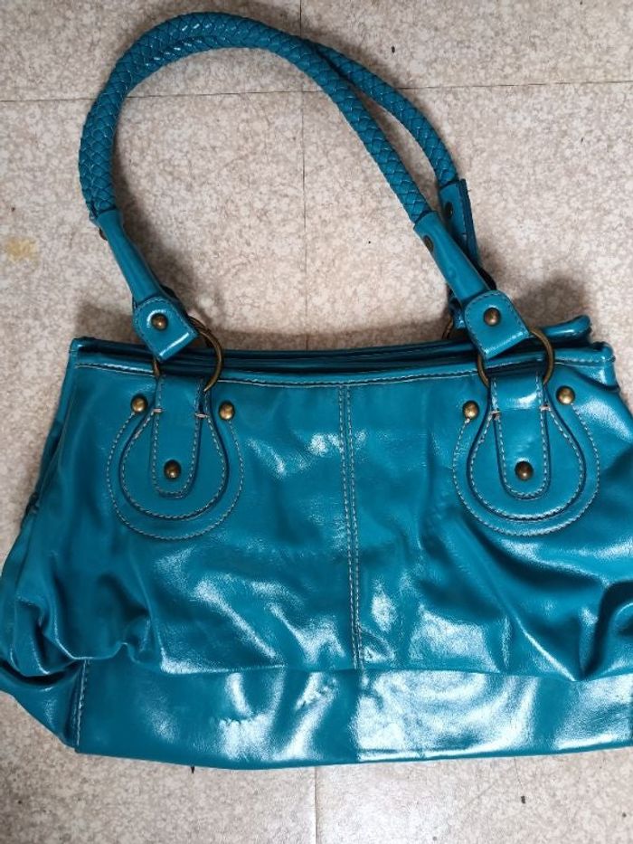 Sac bleu turquoise