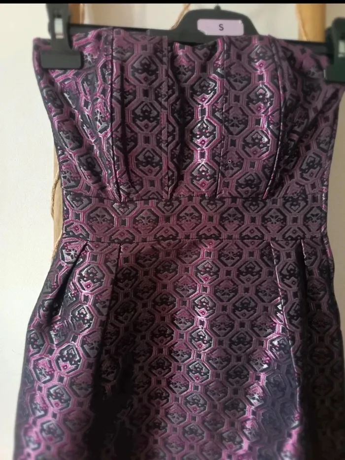Robe bustier en jacquard - photo numéro 2