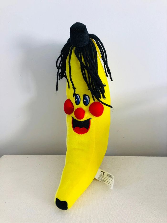 Peluche banane fruit rastaman neuve - photo numéro 2