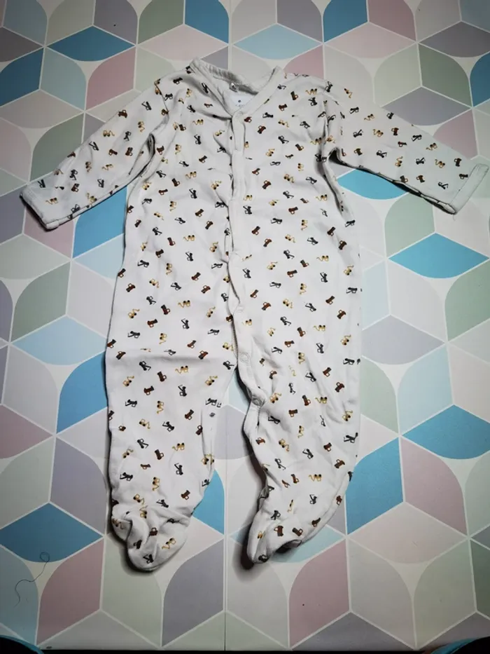 D4590 - pyjama fin garçon 6 mois - photo numéro 2