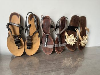 Lots de 3 paires de Tongs à rénover / à restaurer