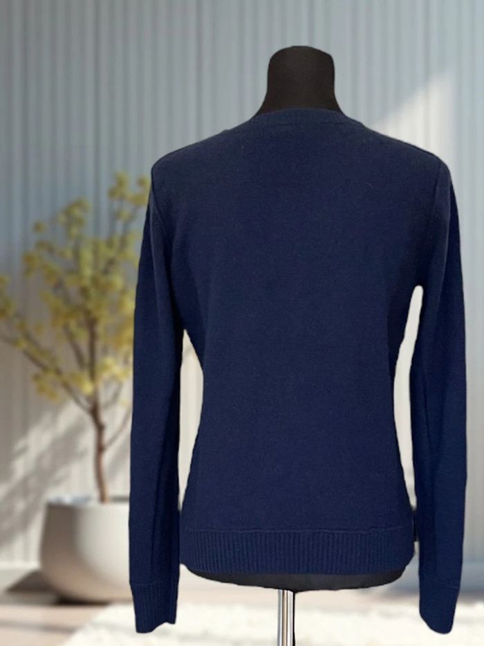 Pull col rond bleu marine en cachemire Club Monaco - photo numéro 2