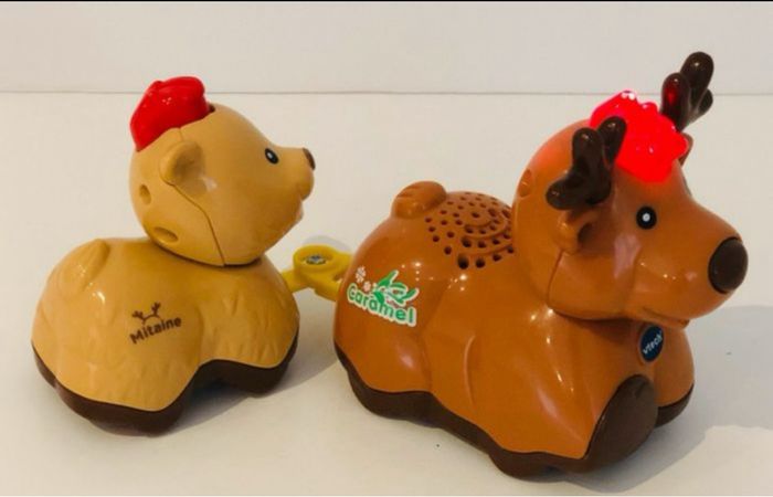 Vtech Tut Tut Animo duo papa bébé caramel le renne du Père Noël et mitaine animal parlant musical interactif calendrier de l’avent maman super maxi zoo ferme jungle animaux bolides voiture copains lot SOP77