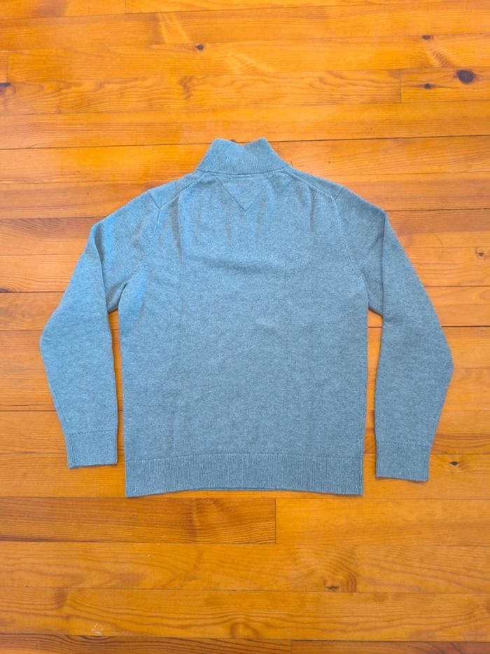 Half Zip Tommy Hilfiger - Col camionneur - Gris - Taille M - photo numéro 4