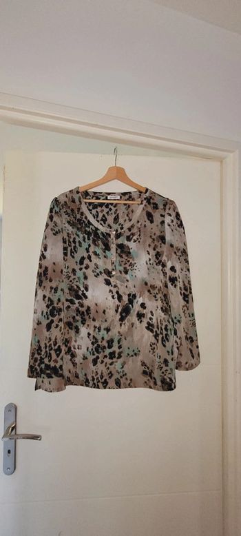 Superbe blouse imprimé multicolore Damart parfait état taille 46