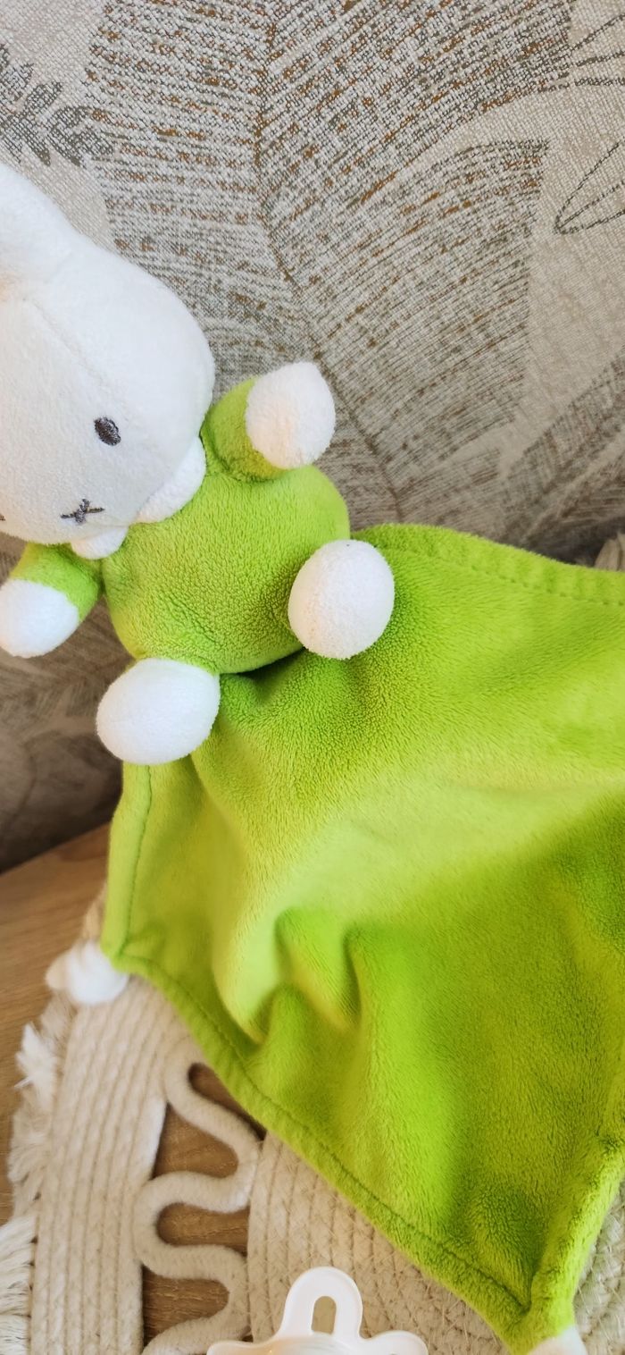 Doudou Lange Bébé Lapin Miffy - photo numéro 4