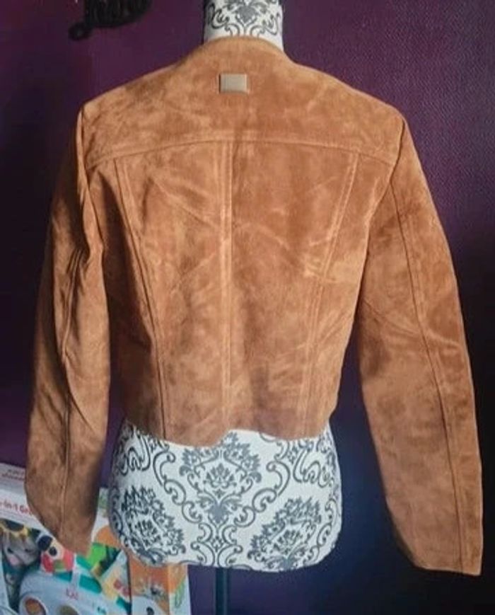 Veste simili marron - photo numéro 5