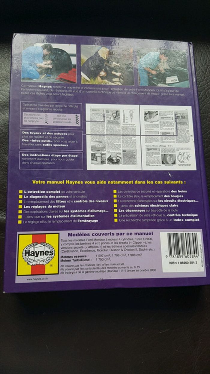 Livre manuel entretien voiture Ford Mondeo - photo numéro 2