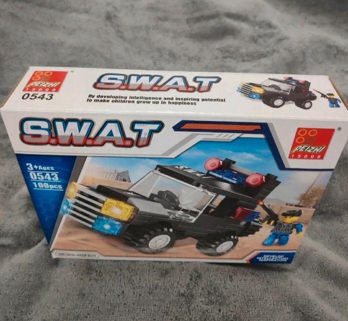 Jeu de construction 100 pièces swat - photo numéro 2