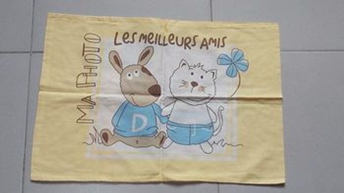 Ensemble literie tour lit drap plat et housse taie - photo numéro 2