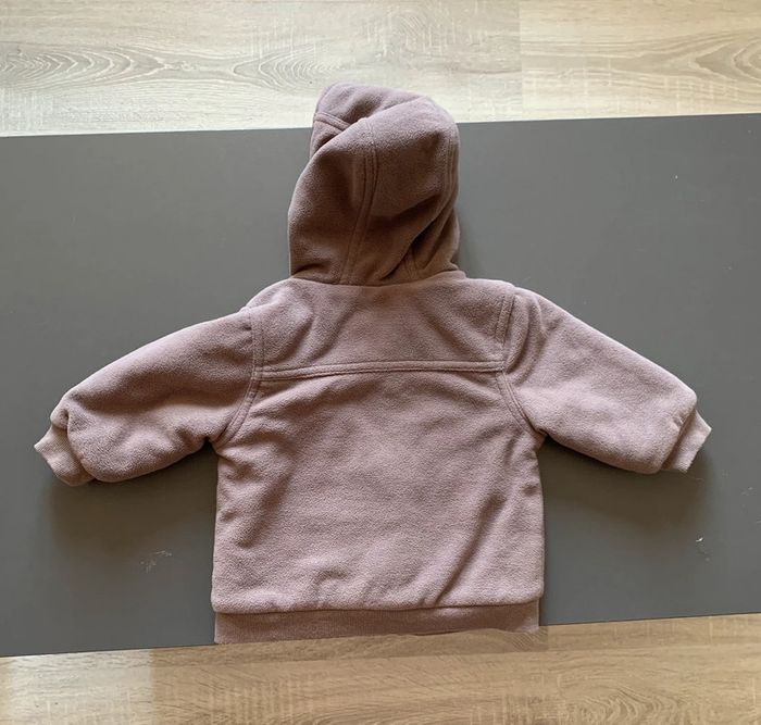 Gilet polaire marron garçon taille 6 mois - photo numéro 3