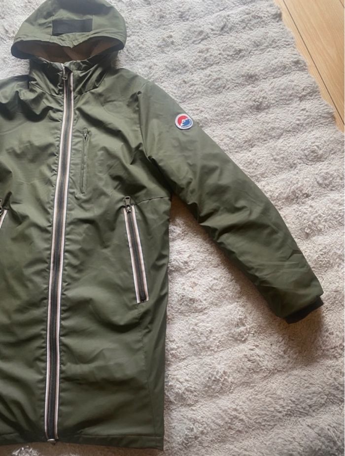 Manteau Paragoose Vert Kaki Veste Longue Chaude Rembourrée Hiver Taille XS - photo numéro 2
