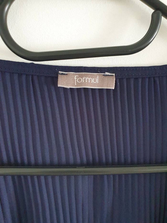 Blouse zig zag bleu marine Formul T4 - photo numéro 4