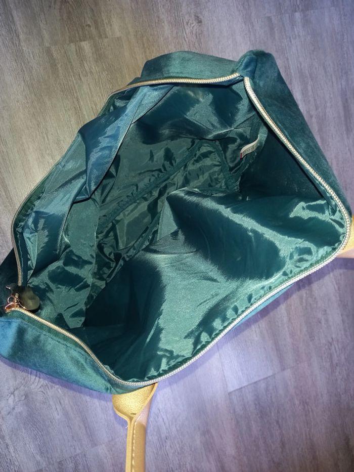 grand sac à main en velours tête de chat françoise saget neuf - photo numéro 4