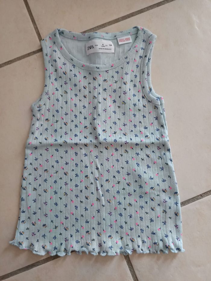 Débardeur Zara fille 4 ans