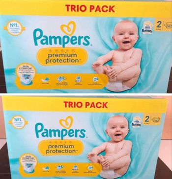 324 couches Pampers premium taille 2