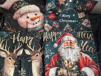 Lot de 4 taies d’oreiller Noël (45x45cm)