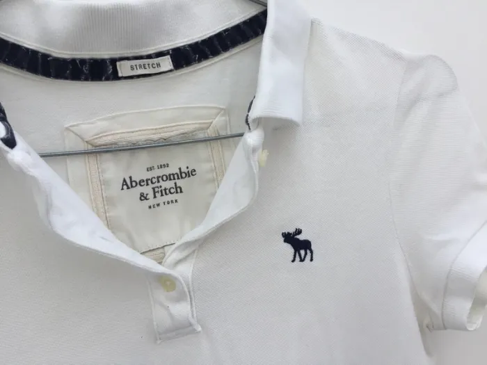 Polo Abercrombie&Fitch blanc - photo numéro 5