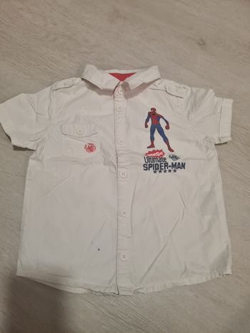 Chemise Spiderman 3/4 ans