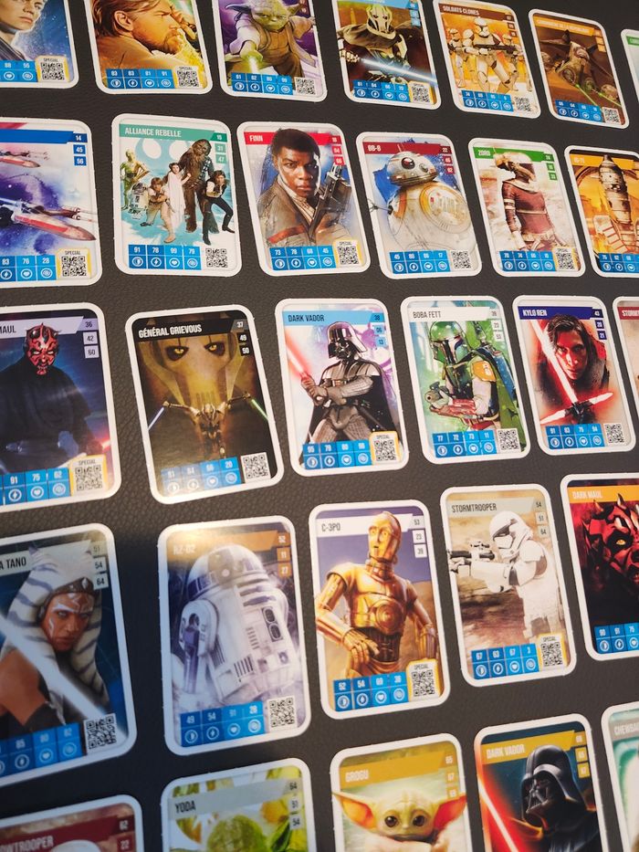 Lot 42 cartes disney auchan star wars sans doubles - photo numéro 8