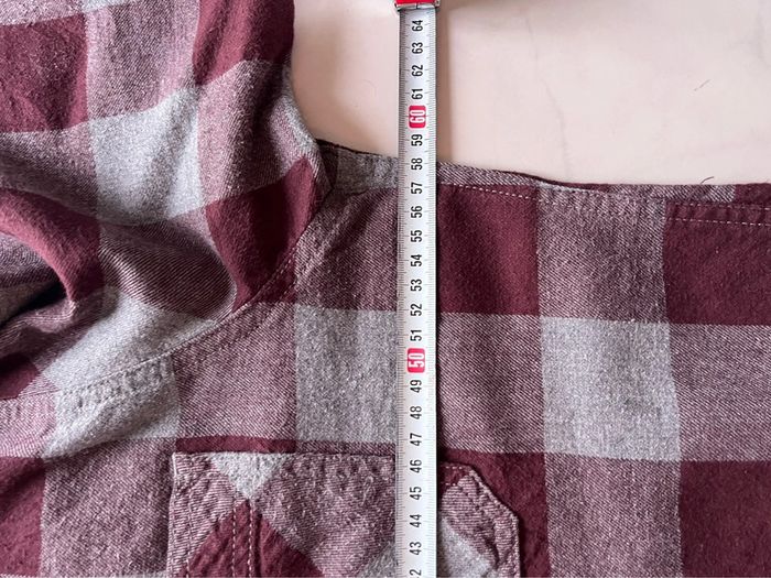 Chemise Arizona Jeans vintage flanelle / coton taille L couleur grise & marron. - photo numéro 7