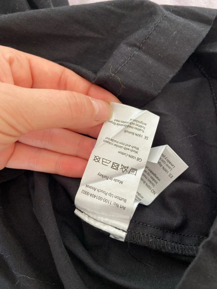 Veste en coton noire à cordon Anorak Kangourou NA-KD Taille S - photo numéro 4